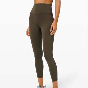 Lululemon Wunder Train High-Rise Tight 25" Size 4, Dark Olive
